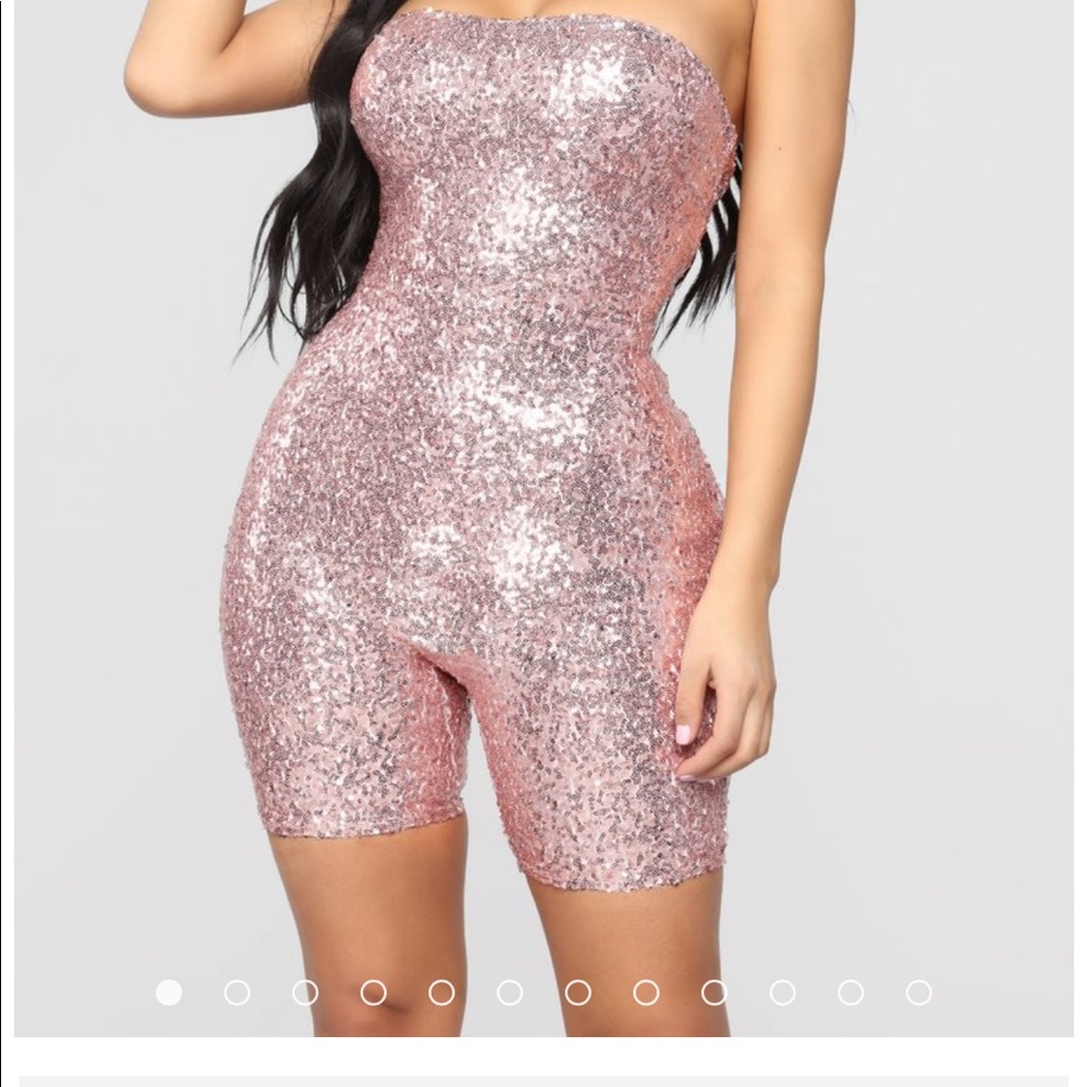 Birthday Bash Sequin Romper - image 1